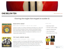 Tablet Screenshot of onebelowten.wordpress.com