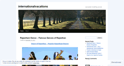 Desktop Screenshot of internationalvacations.wordpress.com