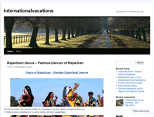 Tablet Screenshot of internationalvacations.wordpress.com