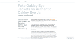 Desktop Screenshot of fakeoakleys401.wordpress.com