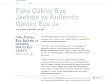 Tablet Screenshot of fakeoakleys401.wordpress.com