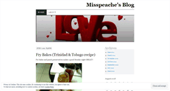 Desktop Screenshot of misspeache.wordpress.com