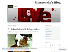 Tablet Screenshot of misspeache.wordpress.com