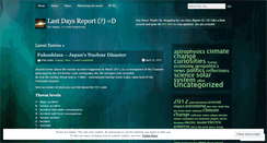 Desktop Screenshot of lastdaysreport.wordpress.com