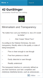 Mobile Screenshot of 42gunslinger.wordpress.com