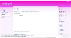 Desktop Screenshot of lingerielove.wordpress.com