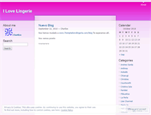 Tablet Screenshot of lingerielove.wordpress.com