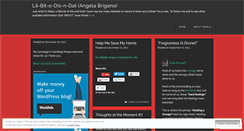 Desktop Screenshot of lilbitodisndat.wordpress.com
