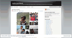 Desktop Screenshot of modernparchment.wordpress.com