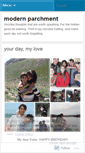 Mobile Screenshot of modernparchment.wordpress.com
