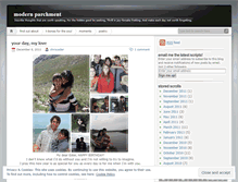 Tablet Screenshot of modernparchment.wordpress.com