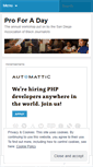 Mobile Screenshot of proforaday.wordpress.com
