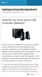 Mobile Screenshot of laptopcomputerspeakers.wordpress.com