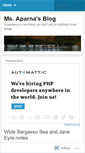 Mobile Screenshot of aparnarao.wordpress.com