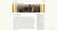 Desktop Screenshot of anatomylesson.wordpress.com