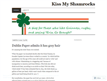 Tablet Screenshot of kissmyshamrock.wordpress.com