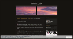 Desktop Screenshot of digitalpoetry.wordpress.com