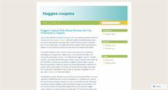Desktop Screenshot of ahuggiescoupons.wordpress.com