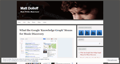 Desktop Screenshot of mattdolloff.wordpress.com