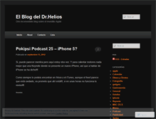 Tablet Screenshot of doctorhelios.wordpress.com