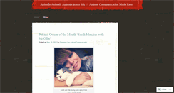 Desktop Screenshot of animalcommunicatorsimonnelee.wordpress.com