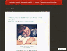 Tablet Screenshot of animalcommunicatorsimonnelee.wordpress.com
