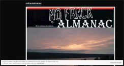Desktop Screenshot of nofrackalmanac.wordpress.com