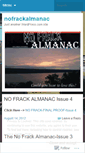 Mobile Screenshot of nofrackalmanac.wordpress.com