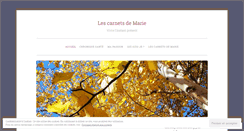 Desktop Screenshot of carnetsmarie.wordpress.com