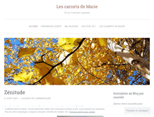 Tablet Screenshot of carnetsmarie.wordpress.com