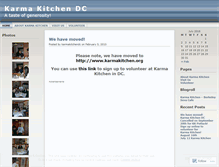 Tablet Screenshot of karmakitchendc.wordpress.com