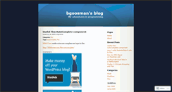 Desktop Screenshot of bgoosman.wordpress.com