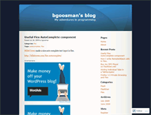 Tablet Screenshot of bgoosman.wordpress.com