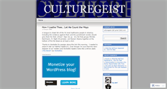 Desktop Screenshot of culturegeist.wordpress.com