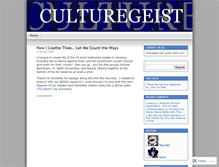 Tablet Screenshot of culturegeist.wordpress.com