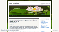 Desktop Screenshot of lotusloveyoga.wordpress.com