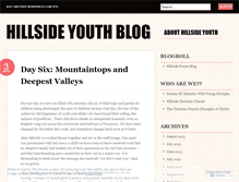 Tablet Screenshot of hillsideyouth.wordpress.com