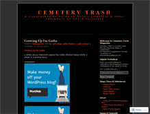 Tablet Screenshot of cemeterytrash.wordpress.com