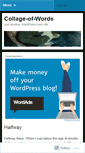 Mobile Screenshot of collageofwords.wordpress.com