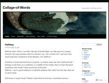 Tablet Screenshot of collageofwords.wordpress.com