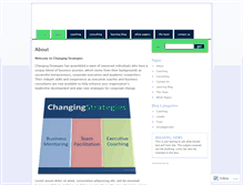 Tablet Screenshot of changingstrategies.wordpress.com
