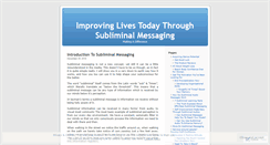 Desktop Screenshot of improvinglivestoday.wordpress.com