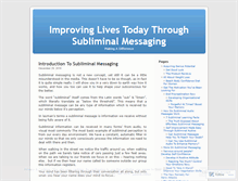 Tablet Screenshot of improvinglivestoday.wordpress.com