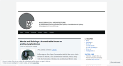Desktop Screenshot of makespace4arch.wordpress.com