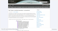 Desktop Screenshot of gisplanet.wordpress.com