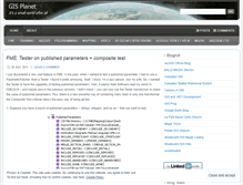 Tablet Screenshot of gisplanet.wordpress.com