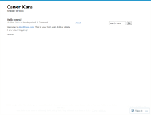 Tablet Screenshot of canerkara.wordpress.com