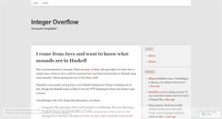 Desktop Screenshot of intoverflow.wordpress.com