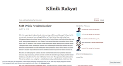 Desktop Screenshot of klinikrakyat.wordpress.com