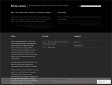 Tablet Screenshot of mikelewistoronto.wordpress.com